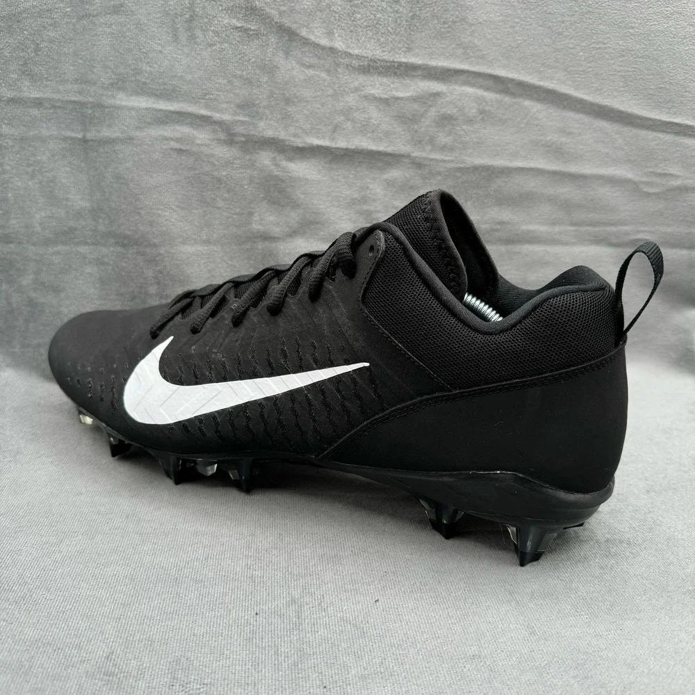 Nike Alpha Menace Pro 2 Shoes Low Football Cleats Men’s‎ 12 Black White